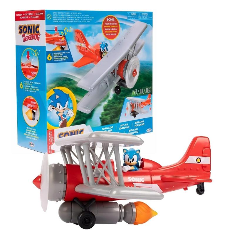 Avião Tornado do Sonic Com Luz e Som 4419 - Sunny - Bonecos